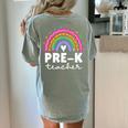 Pre-K Teacher Cute Pre Kindergarten For Teachers Rainbow For Men Women Kids Women's Comfort Colors T-Shirt Back Print Bay Pre-K Teacher Cute Pre Kindergarten For Teachers Rainbow For Men Women Kids Women's Comfort Colors T-Shirt Back Print Bay