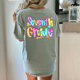 Preppy Seventh Grade Back To School 7th Grade Teachers Girls Women's Comfort Colors T-Shirt Back Print Bay Preppy Seventh Grade Back To School 7th Grade Teachers Girls Women's Comfort Colors T-Shirt Back Print Bay