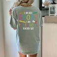 Preschool Teacher Short Pre-K Teacher Women's Comfort Colors T-Shirt Back Print Bay