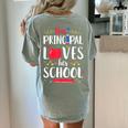 This Principal Loves Her School Teacher Appreciation Women's Comfort Colors T-Shirt Back Print Bay