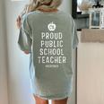 Proud Public School Teacher Red For Ed California Men Women Kids Women's Comfort Colors T-Shirt Back Print Bay Proud Public School Teacher Red For Ed California Men Women Kids Women's Comfort Colors T-Shirt Back Print Bay