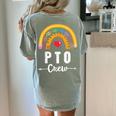 PTO Crew Parent School Volunteer Board Mom Parent Teacher Women's Comfort Colors T-Shirt Back Print Bay PTO Crew Parent School Volunteer Board Mom Parent Teacher Women's Comfort Colors T-Shirt Back Print Bay