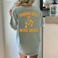 Pumpkin Spice And Music Advice Music Teacher Halloween Women's Comfort Colors T-Shirt Back Print Bay Pumpkin Spice And Music Advice Music Teacher Halloween Women's Comfort Colors T-Shirt Back Print Bay