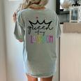 Queen Of My Classroom Colorful Teacher For Men Women Women's Comfort Colors T-Shirt Back Print Bay Queen Of My Classroom Colorful Teacher For Men Women Women's Comfort Colors T-Shirt Back Print Bay