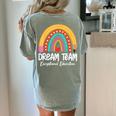 Rainbow Pencil Dream Exceptional Education Team SPED Teacher Women's Comfort Colors T-Shirt Back Print Bay