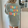 There Their They'Re English Class Grammar Joke Teacher Women's Comfort Colors T-Shirt Back Print Bay There Their They'Re English Class Grammar Joke Teacher Women's Comfort Colors T-Shirt Back Print Bay