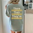 There Their They'Re T Shirt English Grammar Teacher For Men Women Women's Comfort Colors T-Shirt Back Print Bay There Their They'Re T Shirt English Grammar Teacher For Men Women Women's Comfort Colors T-Shirt Back Print Bay