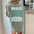 I Read Braille Tell Me Your Superpower Braille Teacher For Men Women Women's Comfort Colors T-Shirt Back Print Bay I Read Braille Tell Me Your Superpower Braille Teacher For Men Women Women's Comfort Colors T-Shirt Back Print Bay