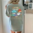 If You Can Read This Thank A Teacher Women's Comfort Colors T-Shirt Back Print Bay