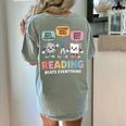 Reading Beats Everything Teacher Rock Paper Scissors Women's Comfort Colors T-Shirt Back Print Bay Reading Beats Everything Teacher Rock Paper Scissors Women's Comfort Colors T-Shirt Back Print Bay