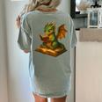 Reading Dragon Shirt For Bookish Teacher Librarian Bookworm Women's Comfort Colors T-Shirt Back Print Bay Reading Dragon Shirt For Bookish Teacher Librarian Bookworm Women's Comfort Colors T-Shirt Back Print Bay