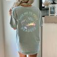 Take Reading English Teacher Library Alien Space T-S Tie Dye Women's Comfort Colors T-Shirt Back Print Bay