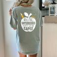 Real Superheroes Wear No Capes Teacher Design Teach Women's Comfort Colors T-Shirt Back Print Bay Real Superheroes Wear No Capes Teacher Design Teach Women's Comfort Colors T-Shirt Back Print Bay