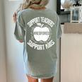 Red For Ed 2019 Support Teachers Support Kids Teacher Women's Comfort Colors T-Shirt Back Print Bay