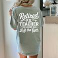 Retired PE Teacher Legend Left The Gym Physical Education Women's Comfort Colors T-Shirt Back Print Bay Retired PE Teacher Legend Left The Gym Physical Education Women's Comfort Colors T-Shirt Back Print Bay