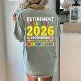 Retirement Primary Elementary Teacher 2026 Retiring Progress Women's Comfort Colors T-Shirt Back Print Bay