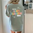Retro Boho Math Science Professor In My STEM Teacher Era Women's Comfort Colors T-Shirt Back Print Bay