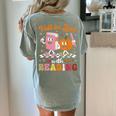 Retro Fall In Love With Learning Pumpkin Autumn Teacher Women's Comfort Colors T-Shirt Back Print Bay