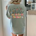 Retro Floral Assistant Principal Shirt For Teachers Day Women's Comfort Colors T-Shirt Back Print Bay Retro Floral Assistant Principal Shirt For Teachers Day Women's Comfort Colors T-Shirt Back Print Bay