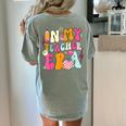 Retro Groovy In My Teaching Era Best Teacher Appreciation Women's Comfort Colors T-Shirt Back Print Bay Retro Groovy In My Teaching Era Best Teacher Appreciation Women's Comfort Colors T-Shirt Back Print Bay