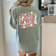 Retro Halloween This Is My Spooky School Teacher Costume Women's Comfort Colors T-Shirt Back Print Bay Retro Halloween This Is My Spooky School Teacher Costume Women's Comfort Colors T-Shirt Back Print Bay