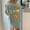 Retro Howdy Pre-K Back To School Western Teacher Women's Comfort Colors T-Shirt Back Print Bay Retro Howdy Pre-K Back To School Western Teacher Women's Comfort Colors T-Shirt Back Print Bay
