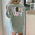 Retro Secretary Back To School Teacher Appreciation Women's Comfort Colors T-Shirt Back Print Bay Retro Secretary Back To School Teacher Appreciation Women's Comfort Colors T-Shirt Back Print Bay