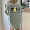 Retro SPED Teacher Pencil Lightning Bolt Back To School Women's Comfort Colors T-Shirt Back Print Bay Retro SPED Teacher Pencil Lightning Bolt Back To School Women's Comfort Colors T-Shirt Back Print Bay