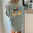 Retro Teaching Future Leaders Groovy Teacher Back To School Women's Comfort Colors T-Shirt Back Print Bay Retro Teaching Future Leaders Groovy Teacher Back To School Women's Comfort Colors T-Shirt Back Print Bay