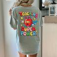 Retro Teaching Is My Superpower Apple Teacher Appreciation Women's Comfort Colors T-Shirt Back Print Bay Retro Teaching Is My Superpower Apple Teacher Appreciation Women's Comfort Colors T-Shirt Back Print Bay