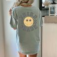 Retro Third Grade Teacher Student 1st Day Back To School Women's Comfort Colors T-Shirt Back Print Bay