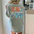 Retro Wildflower Early Intervention Teacher Interventionist Women's Comfort Colors T-Shirt Back Print Bay