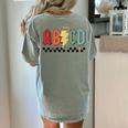 Rock Abcd Back To School Abcd Preschool Teacher Appreciation Women's Comfort Colors T-Shirt Back Print Bay