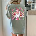 Santa's Favorite Teacher Groovy Christmas Teacher Boys Girls Women's Comfort Colors T-Shirt Back Print Bay Santa's Favorite Teacher Groovy Christmas Teacher Boys Girls Women's Comfort Colors T-Shirt Back Print Bay