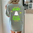 Scary Ballet Teacher Costume Halloween Lazy Easy Women's Comfort Colors T-Shirt Back Print Bay