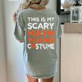 This Is My Scary Math Teacher Costume For Halloween Women's Comfort Colors T-Shirt Back Print Bay This Is My Scary Math Teacher Costume For Halloween Women's Comfort Colors T-Shirt Back Print Bay