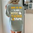 This Is My Scary Music Teacher Halloween Costumes Pajama Women's Comfort Colors T-Shirt Back Print Bay This Is My Scary Music Teacher Halloween Costumes Pajama Women's Comfort Colors T-Shirt Back Print Bay