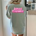 School Counselor Back To School Teacher Life Women's Comfort Colors T-Shirt Back Print Bay School Counselor Back To School Teacher Life Women's Comfort Colors T-Shirt Back Print Bay