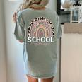 School Psych Teacher School Psychologist Leopard Rainbow Women's Comfort Colors T-Shirt Back Print Bay School Psych Teacher School Psychologist Leopard Rainbow Women's Comfort Colors T-Shirt Back Print Bay