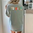 School Teacher Men And Women Back To School Teachers Women's Comfort Colors T-Shirt Back Print Bay