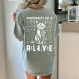 Schrodinger's Cat Dead And Alive Physics Teacher Women's Comfort Colors T-Shirt Back Print Bay