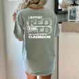 Science Fiction Future Teachers Union Protest RedforEd Shirt Men Women Kids Women's Comfort Colors T-Shirt Back Print Bay