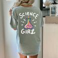 Science Girl Chemistry Biology Student Teacher Women's Comfort Colors T-Shirt Back Print Bay