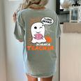 Science Teacher Cute Ghost Halloween Teacher Men Women Women's Comfort Colors T-Shirt Back Print Bay Science Teacher Cute Ghost Halloween Teacher Men Women Women's Comfort Colors T-Shirt Back Print Bay