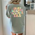In My Science Teacher Era Retro Back To School STEM Teacher For Men Women Women's Comfort Colors T-Shirt Back Print Bay In My Science Teacher Era Retro Back To School STEM Teacher For Men Women Women's Comfort Colors T-Shirt Back Print Bay