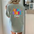 Second Grade Crew 2nd Back To School Teacher Team Squad Women's Comfort Colors T-Shirt Back Print Bay