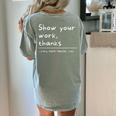 Show Your Work Thanks Math Teacher Women's Comfort Colors T-Shirt Back Print Bay Show Your Work Thanks Math Teacher Women's Comfort Colors T-Shirt Back Print Bay