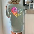 Sign Language Heart ASL For Deaf Teacher Women's Comfort Colors T-Shirt Back Print Bay Sign Language Heart ASL For Deaf Teacher Women's Comfort Colors T-Shirt Back Print Bay