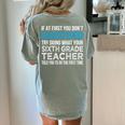 Sixth Grade Teacher 6th Grade Teacher T-Shirt Women's Comfort Colors T-Shirt Back Print Bay Sixth Grade Teacher 6th Grade Teacher T-Shirt Women's Comfort Colors T-Shirt Back Print Bay