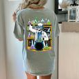 Skeleton Mad Scientist Halloween Costume Science Teacher Women's Comfort Colors T-Shirt Back Print Bay Skeleton Mad Scientist Halloween Costume Science Teacher Women's Comfort Colors T-Shirt Back Print Bay